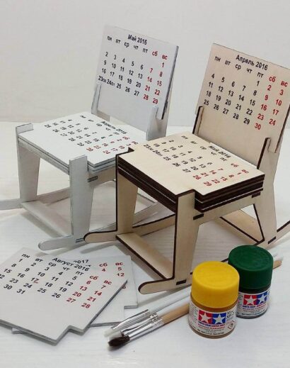 Calendário Cortado a Laser