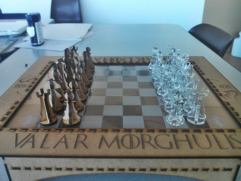 Game of Thrones Chess board Lasercut 2