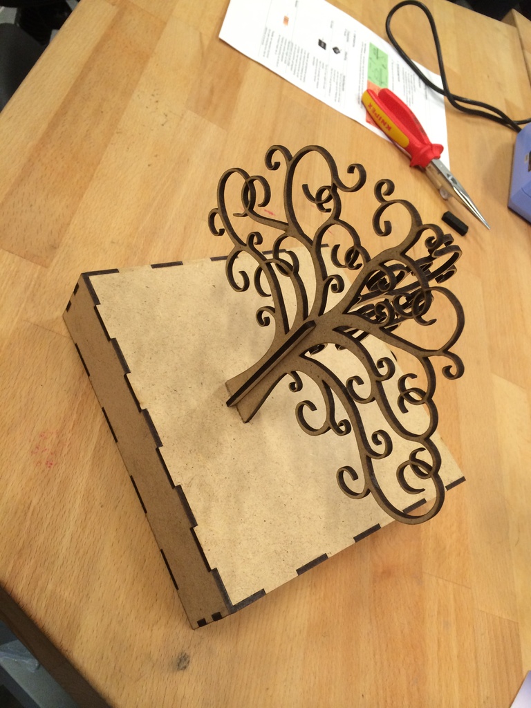 Jewelry box with earring tree 2