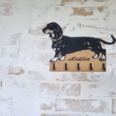 Vetor Chaveiro Cão Beagle Dachshund para Corte a Laser MDF baixe grátis