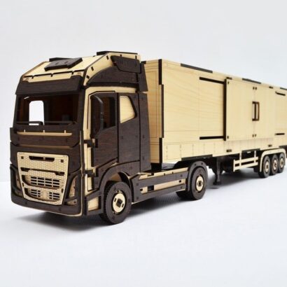 Vetor Volvo Baú para Corte a Laser MDF baixe grátis
