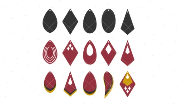 Conjunto de Moldes para Brincos Cortados a Laser khanguru mercado livre shop show