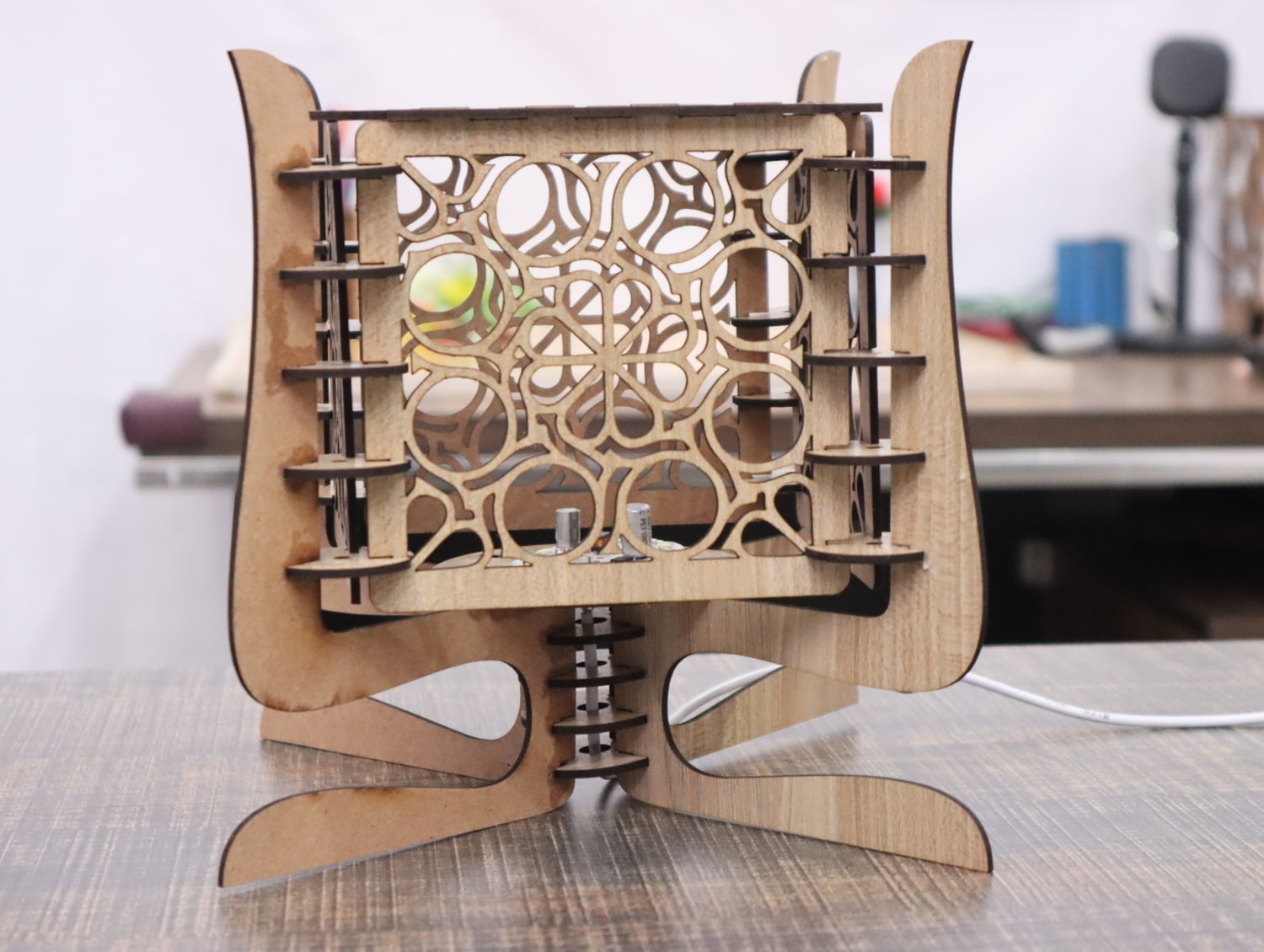 Luminária Noturna de Madeira shopshow mercado livre sopee khanguru