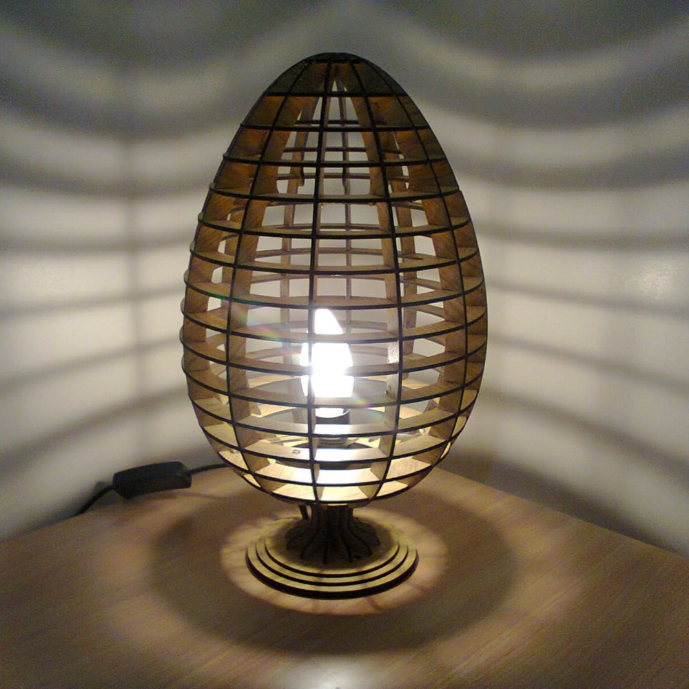 Luminária de Mesa em Forma de Ovo shopshow mercado livre shopee khanguru