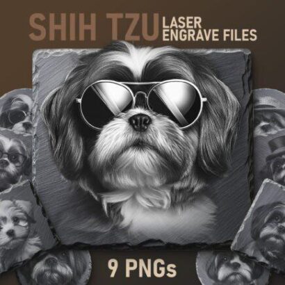 Vetor Shish Tzu para Corte a Laser MDF baixe grátis