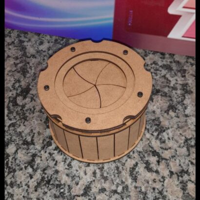 Vetor IRIS BOX para Corte a Laser MDF baixe grátis