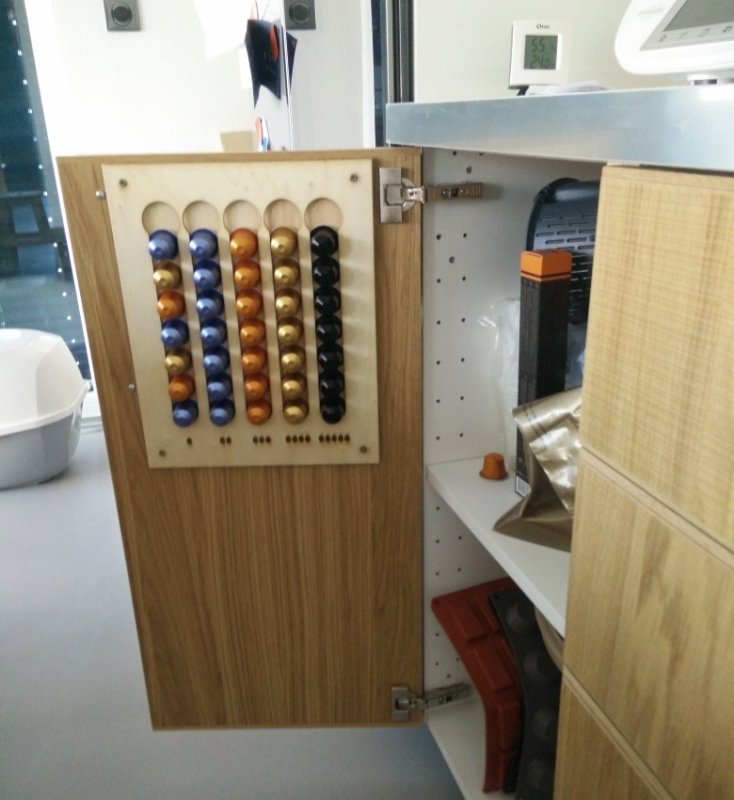 Cup Organizer Holder Wall Mount