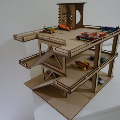 Vetor Parking Garage For Kids Cars para Corte a Laser MDF baixe grátis