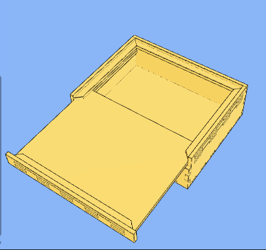 Caixa com abertura de correr