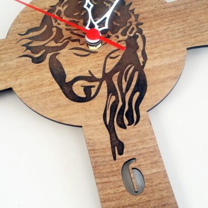 Vetor Relógio Jesus para Corte a Laser MDF baixe grátis