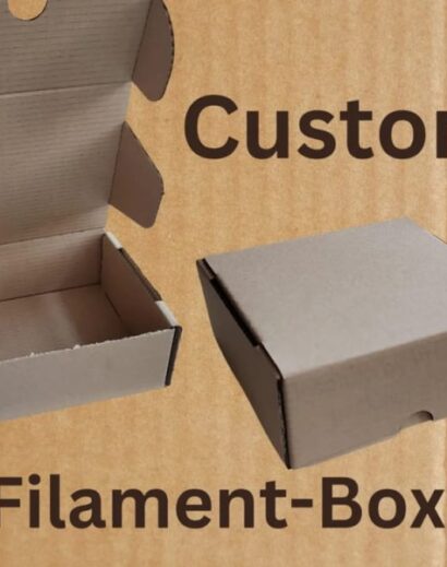 Caixa de filamento cortada a laser